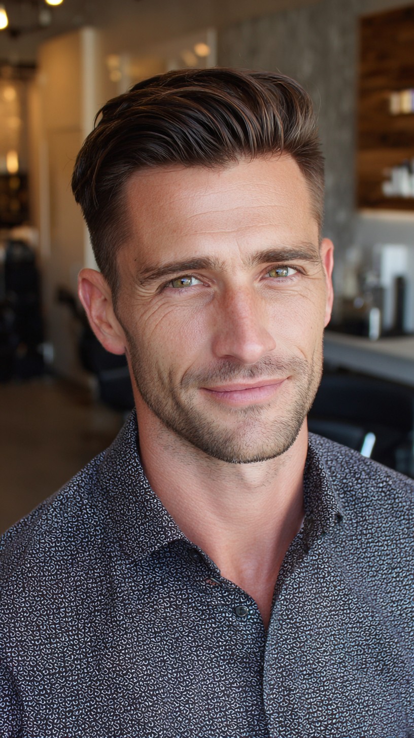 Refined Classic Side-Swept Look