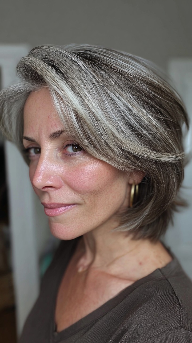 Silky Silver Strands with Dynamic Layering