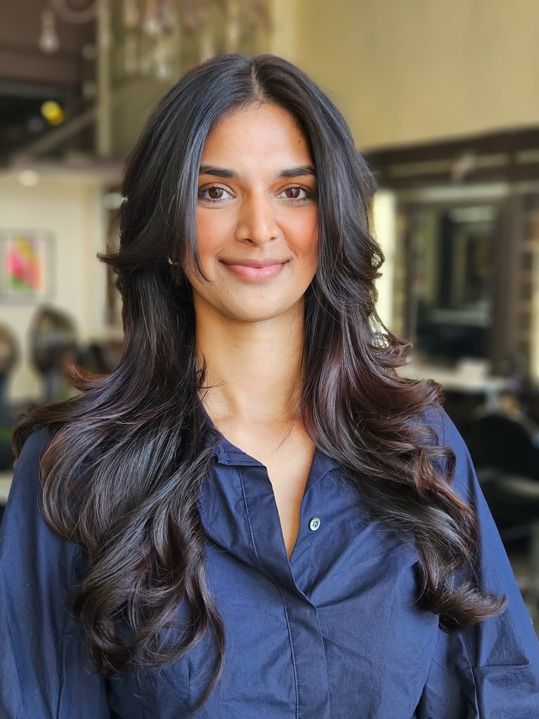 Luxurious Long Cascading Curls with Subtle Layers