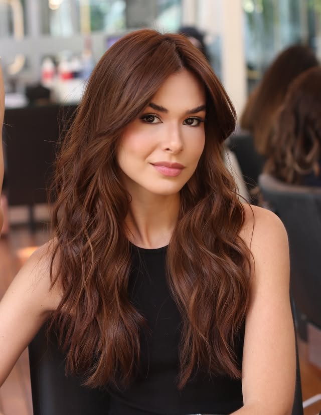 Rich Auburn Waves with Soft Layering