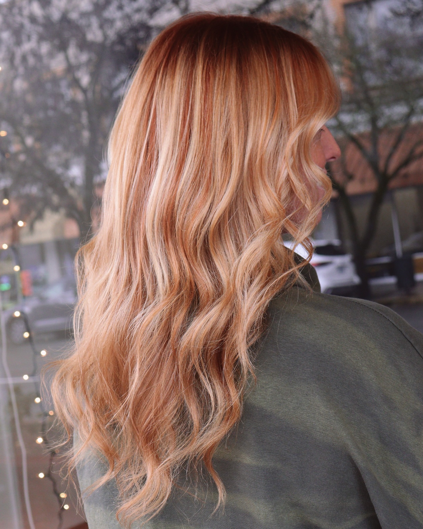 Vibrant Copper and Soft Blonde Waves