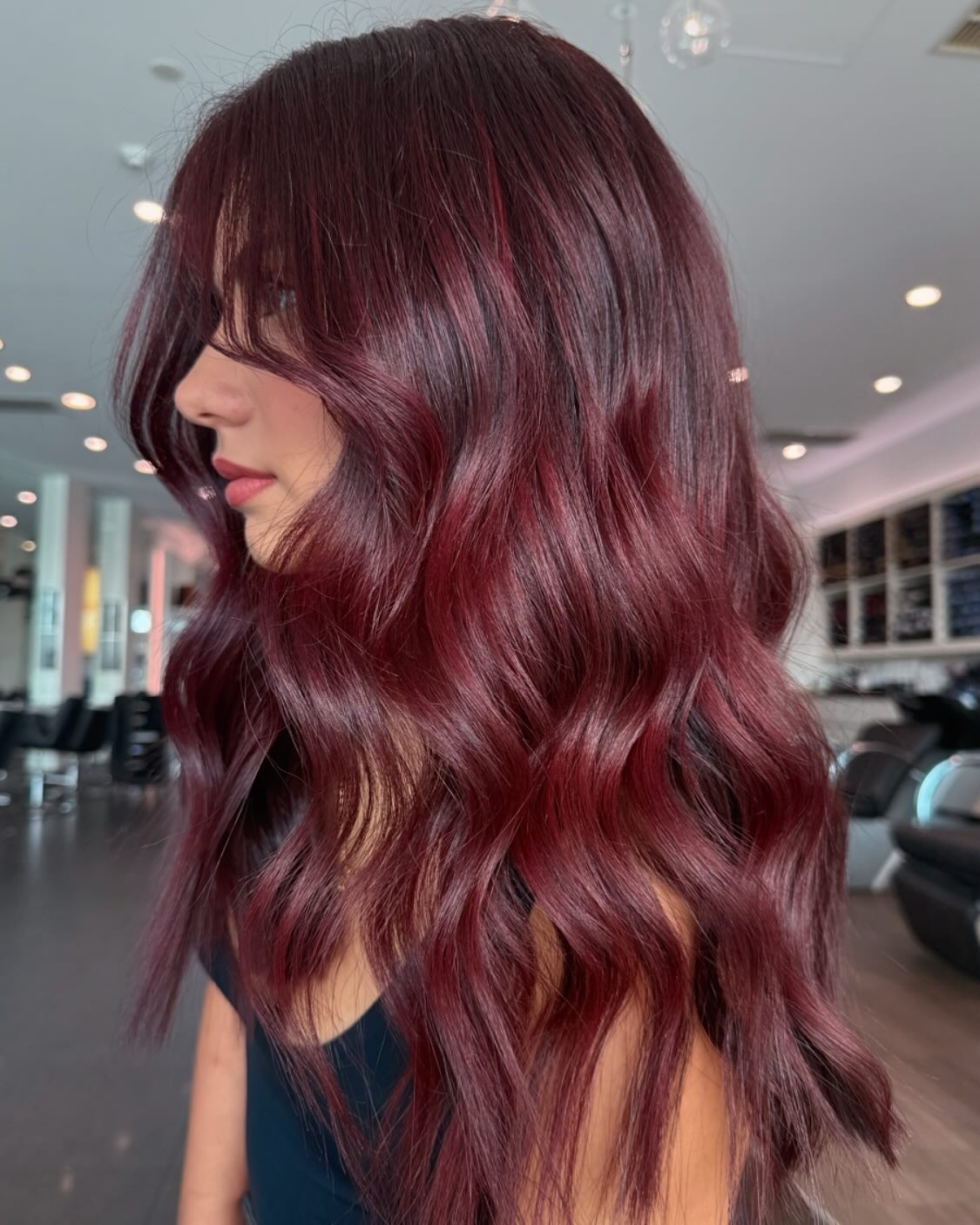 Lustrous Long Red Cherry Layers
