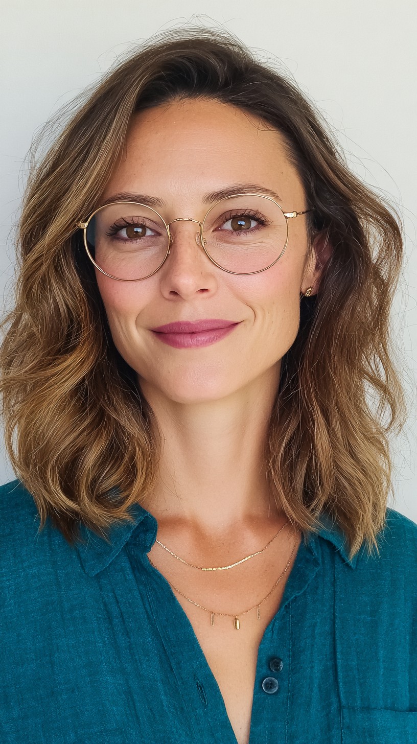 Versatile Tawny Wave Lob with Symmetrical Waves