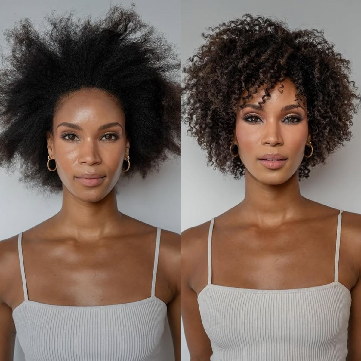 Transformative Shoulder-Length Defined Curls