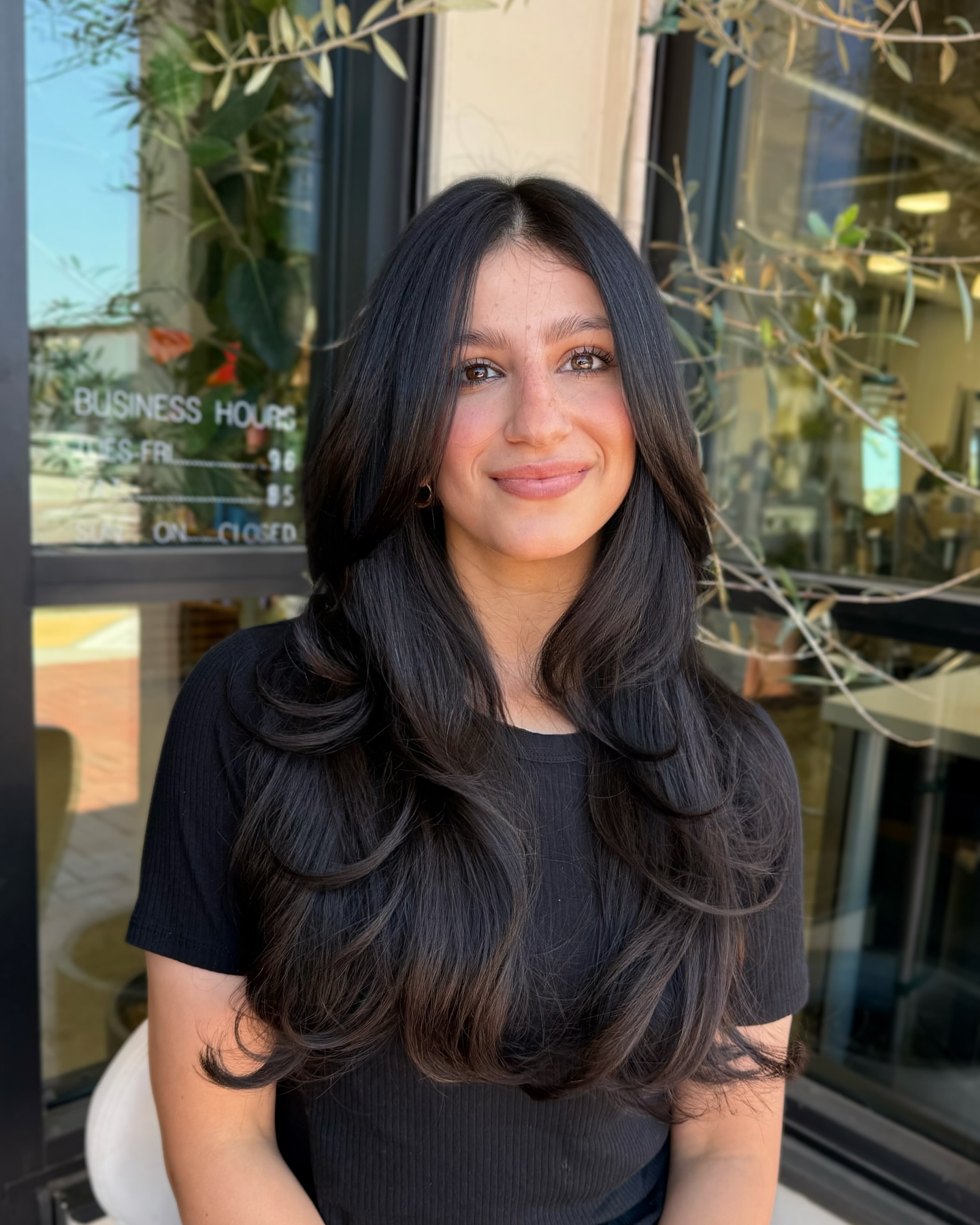 Rich Espresso Curls with Soft Layered Dimension