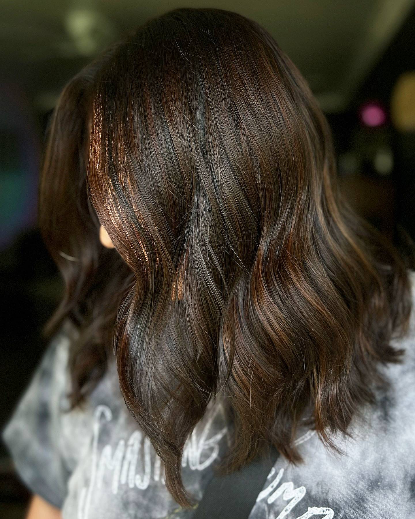 Textured Chocolate Brown Layers with Subtle Highlights