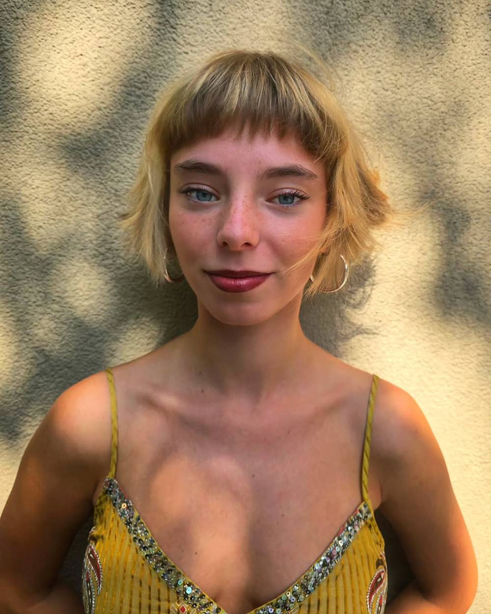 Chic Textured Bob with Soft Fringe