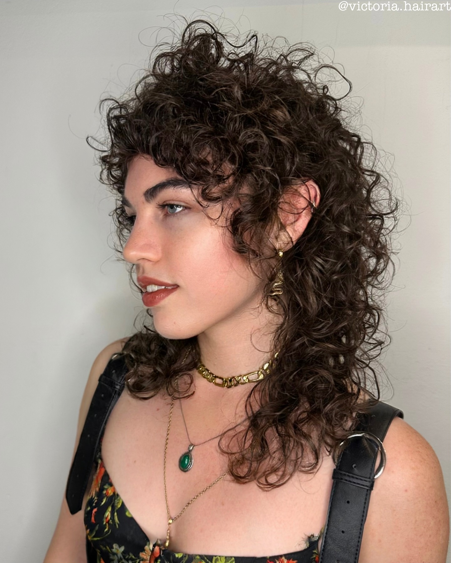 Chic Curly Shag with Defined Layers