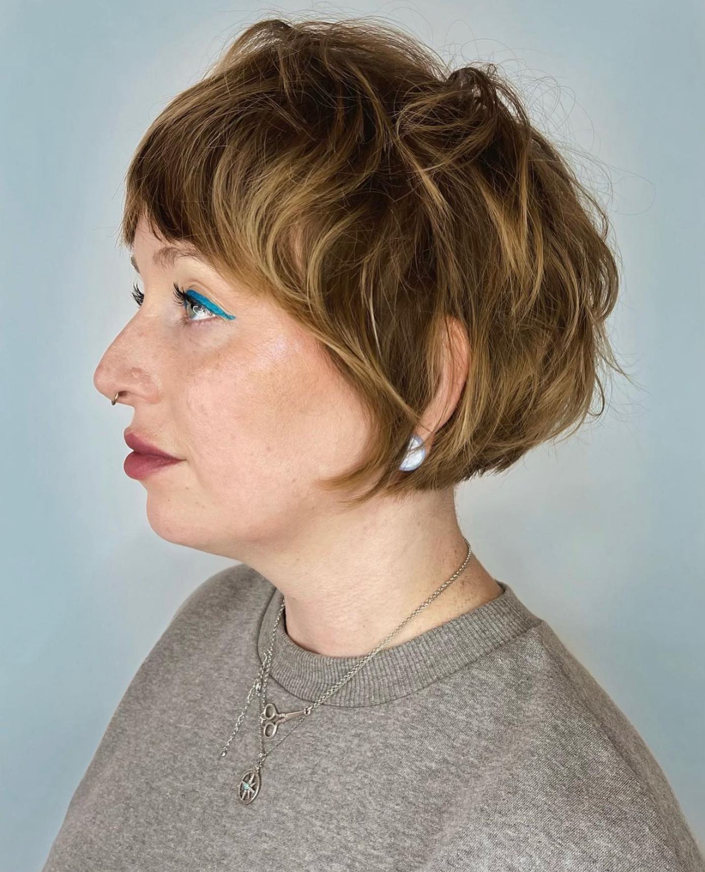 Chic Textured Pixie with Soft Waves