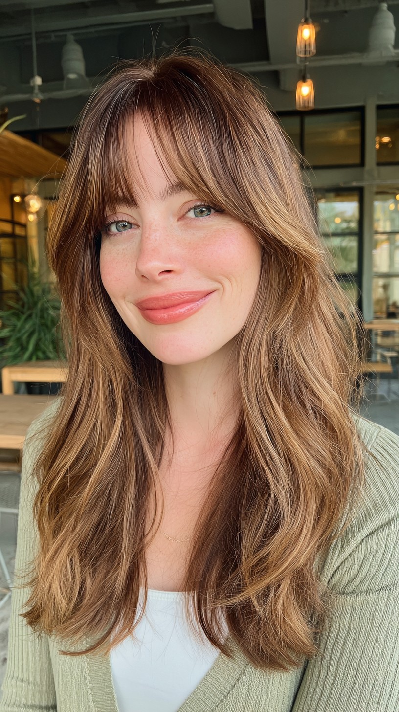 Soft-Caramel-Layers-with-Face-Framing-Bangs