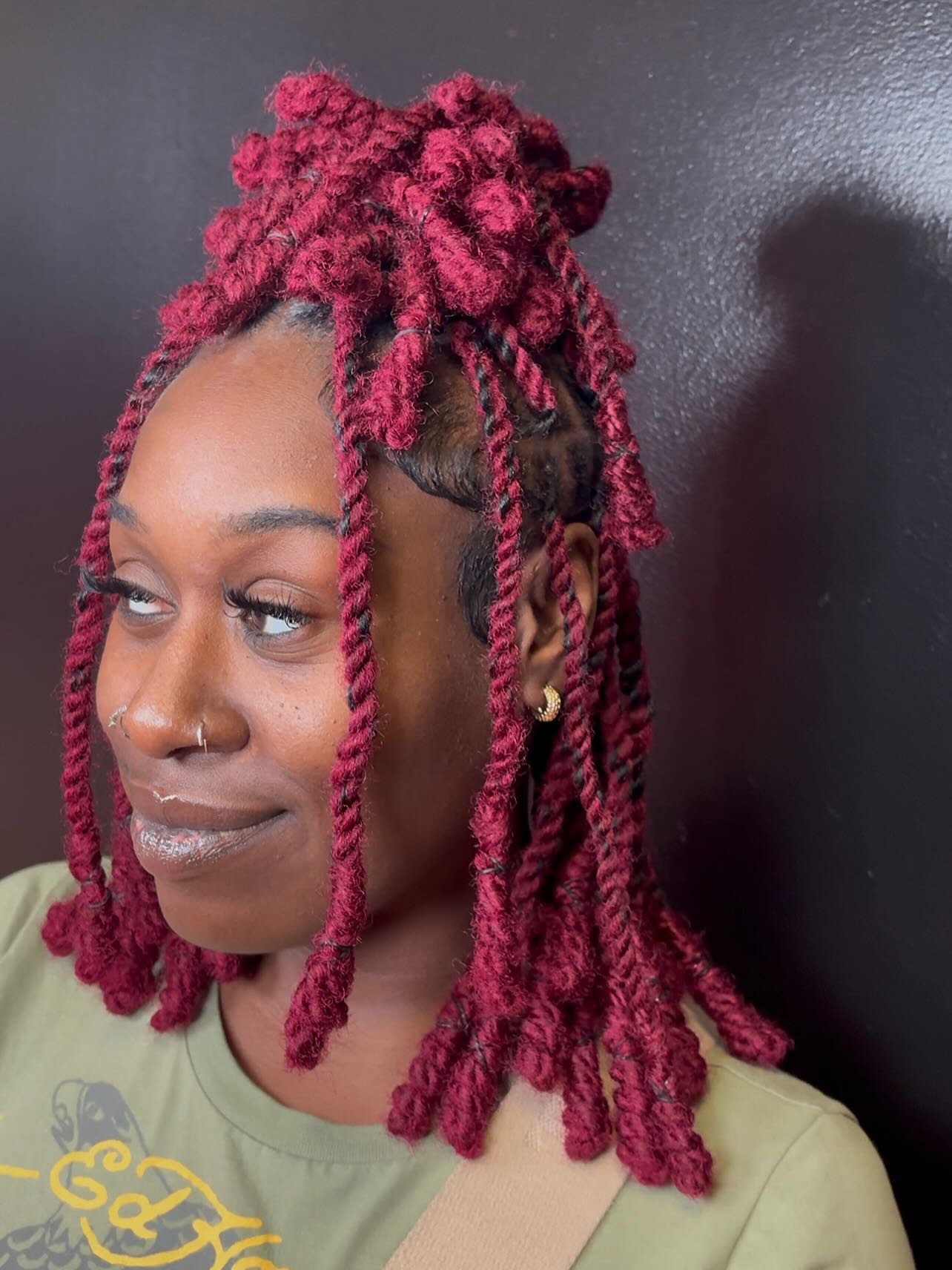 Playful Twisted Locks with Bold Color