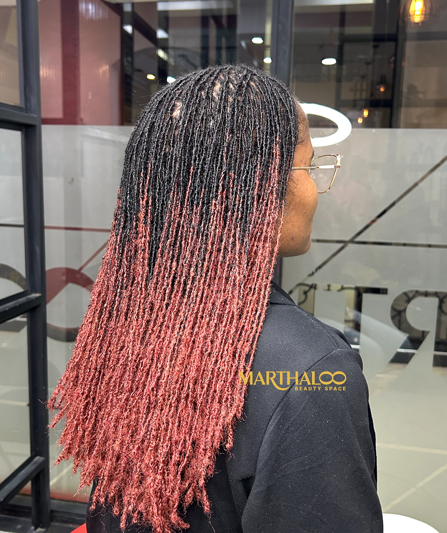 Trendy Ombre Faux Locs with Defined Texture