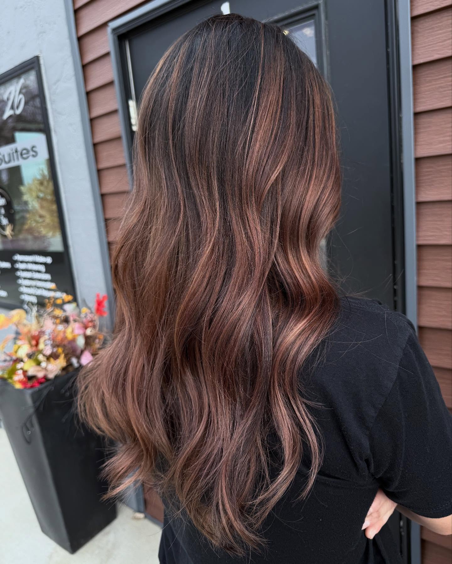Warm Chocolate Waves with Subtle Highlights
