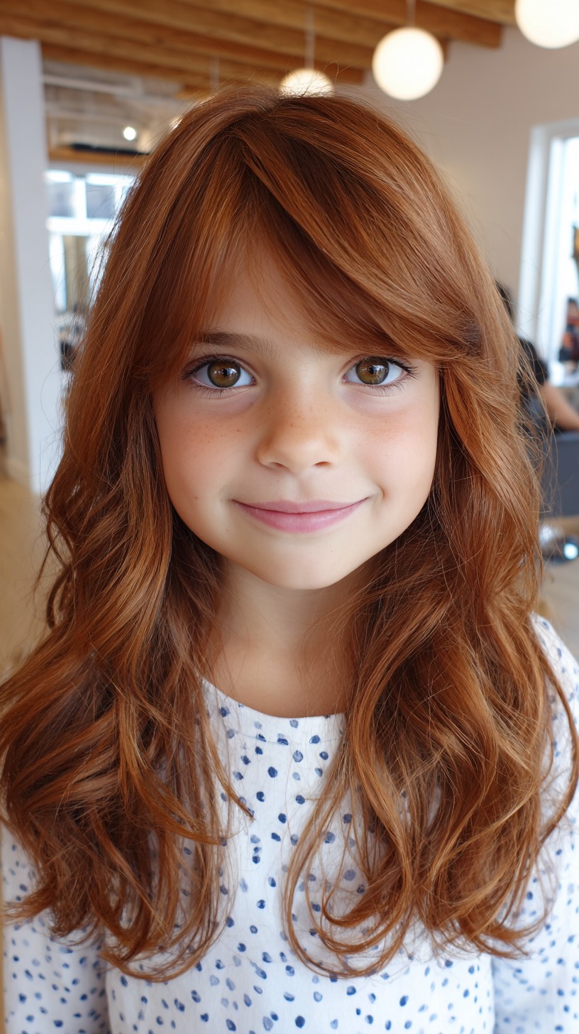 Soft Auburn Waves with Layered Ends