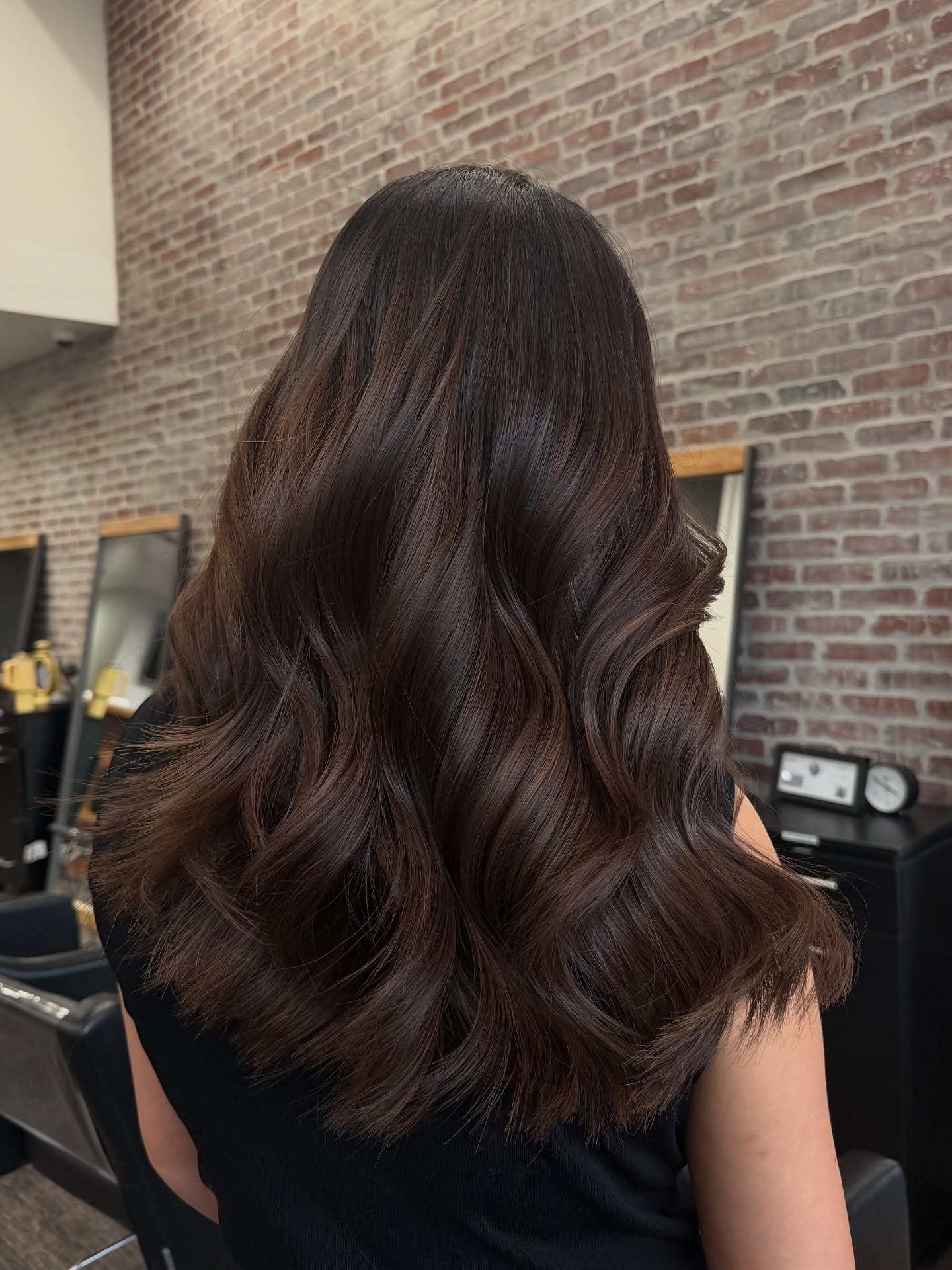 Beautiful Rich Chocolate Waves with Lived-In Texture