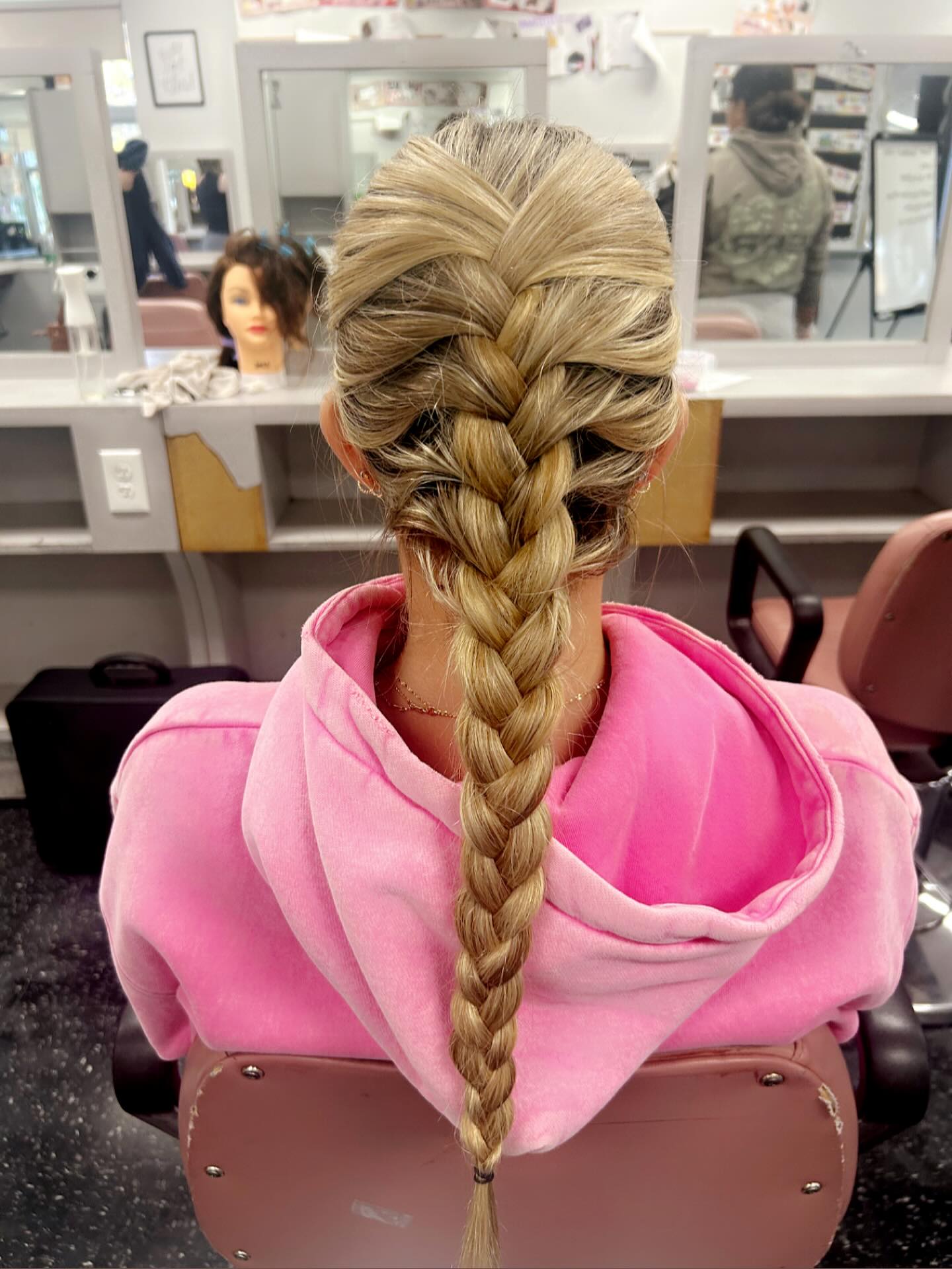 Classic Three-Strand Braid with Subtle Highlights