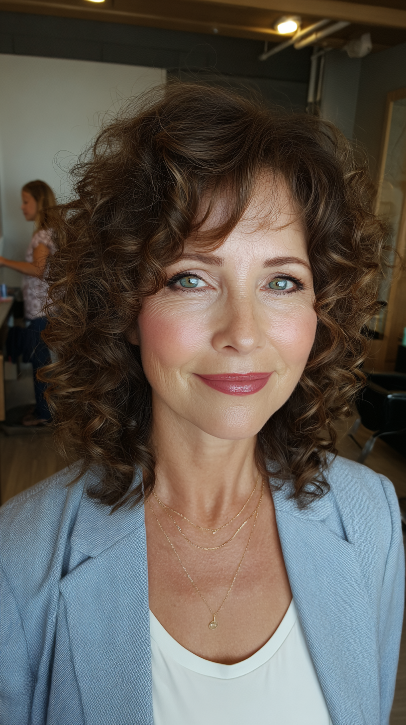 Chic Bouncy Curly Bob