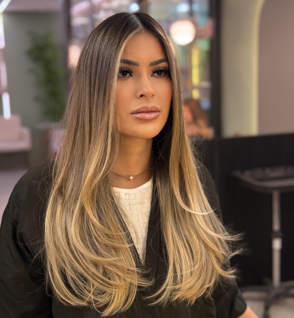 Softly Layered Sun-Kissed Long Hair