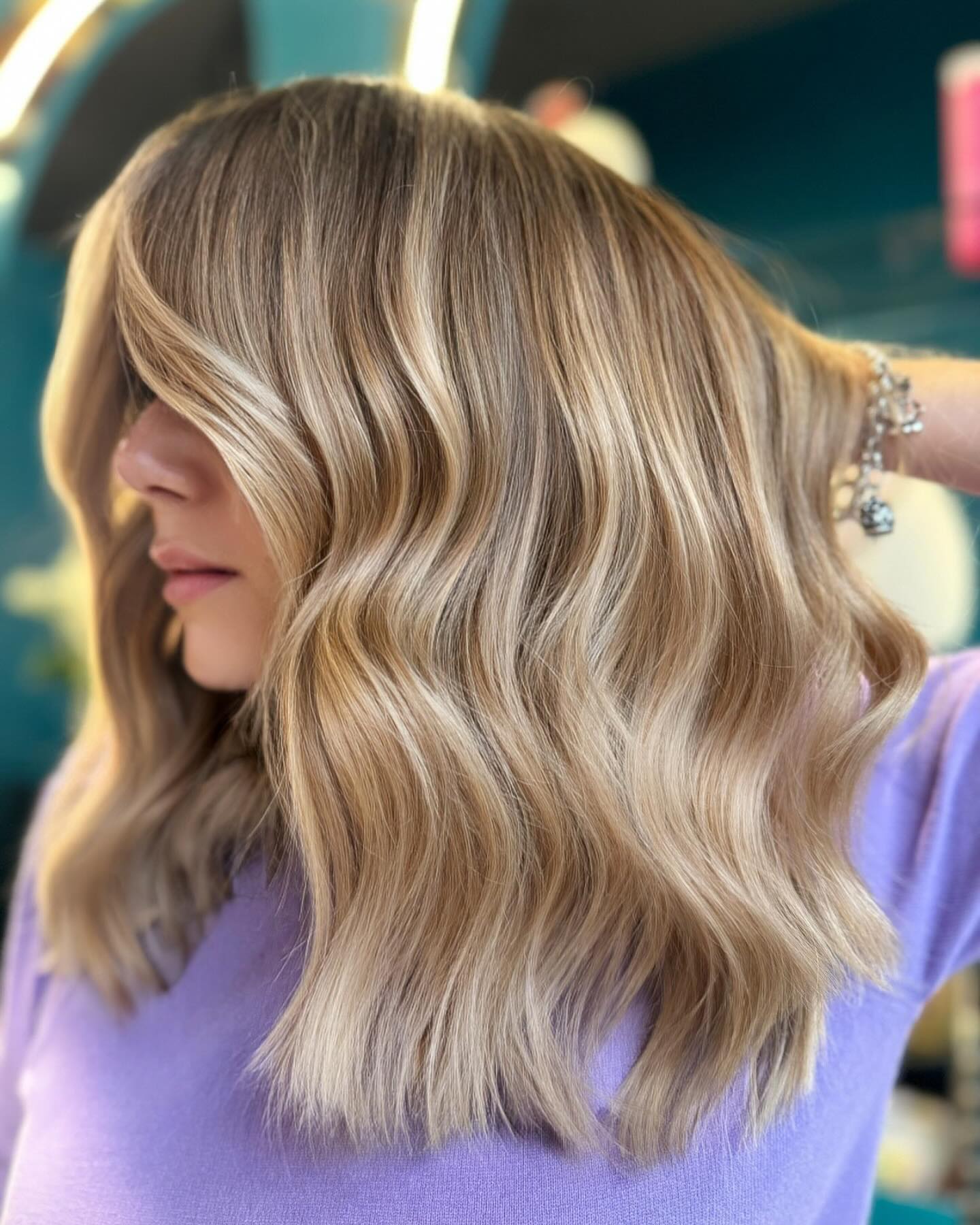 Soft Beachy Layers with Light Blonde Balayage