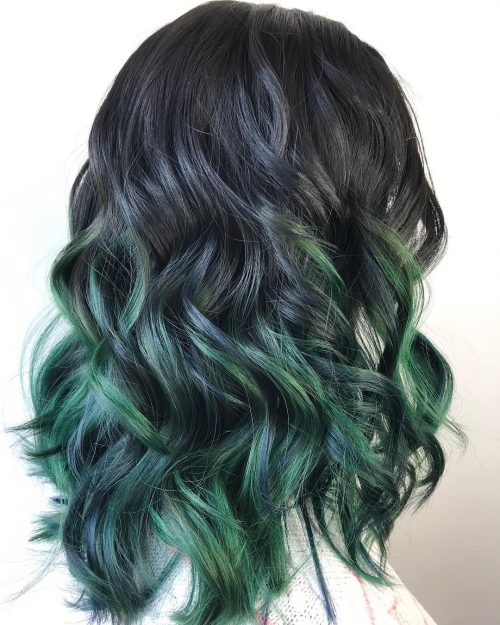 A dark Ombre pilus color is when your pilus is gradually blended from a dark hue to anothe xix Trending Black Ombre Hair Colors