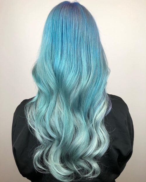 Pastels were undeniably thence inwards final twelvemonth amongst celebrities going out of the box amongst their 17 Prettiest Pastel Blue Hair Colors to Consider Trying