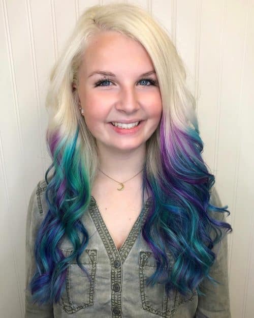 Blue majestic pilus is a pilus color that combines 2 cool 23 Incredible Examples of Blue Purple Hair Colors