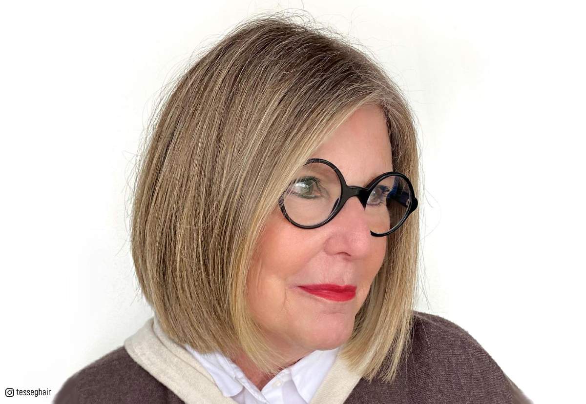 32 Flattering Hairstyles for Women Over 60 with Glasses