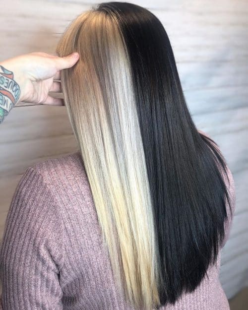 A dark too blonde pilus color is a combination of both blonde too dark hues xiii Impressive Black too Blonde Hair Color Ideas