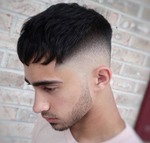 s haircut that has a gradual fade starting nigh the plow over of the caput together with gradually gets sho 21 Slickest Skin Fade aka Bald Fade Haircuts for Guys