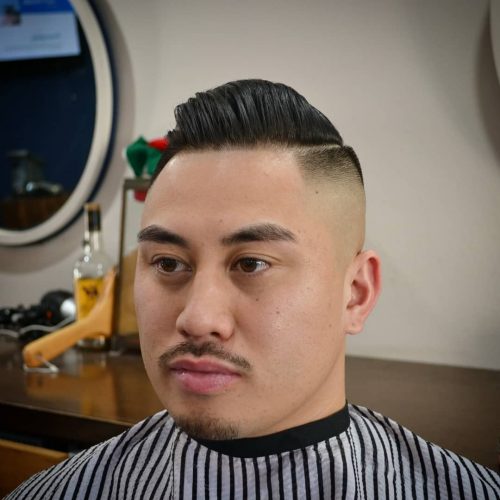 The difficult component haircut is when a describe is shaved inwards the scalp to create a contrasting divisi 24 Hard Part Haircut Ideas for Your Next Inspiration