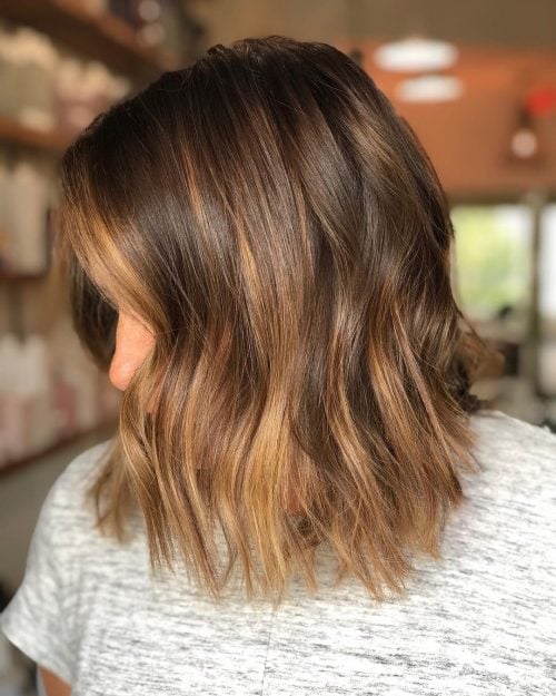 Honey Blonde Highlights on Brown Hair