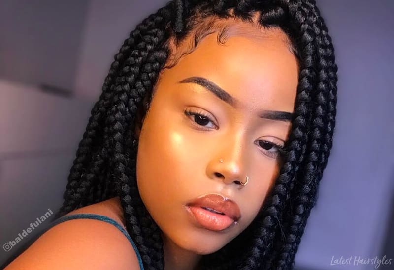 19 Ways to Slay Jumbo Box Braids Like a Queen 19 Ways to Slay Jumbo Box Braids Like a Queen