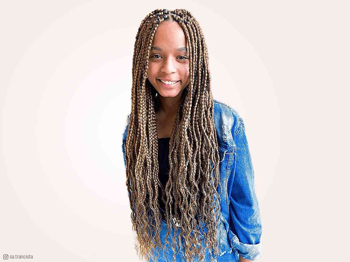 The 15 Cutest Box Braids For Kids In 2023
