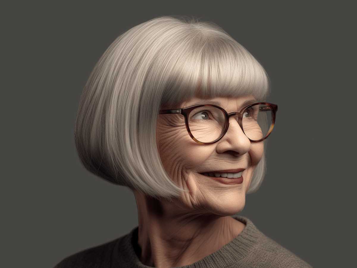 32 Ultra-Flattering Hairstyles for Women Over 70 with Glasses