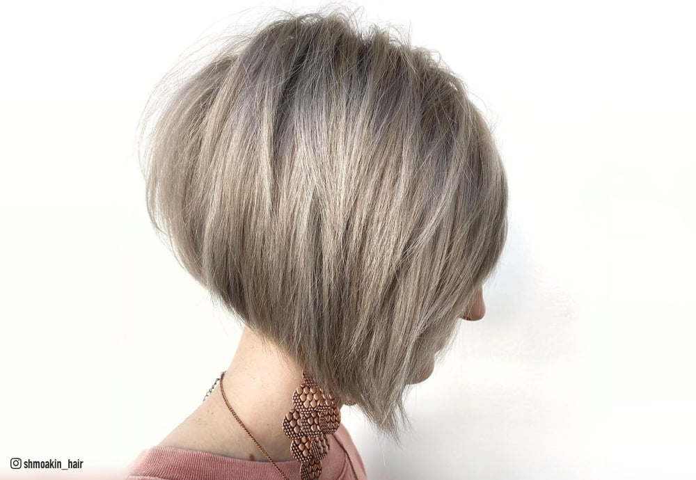 Image of Inverted blunt bob with a textured finish