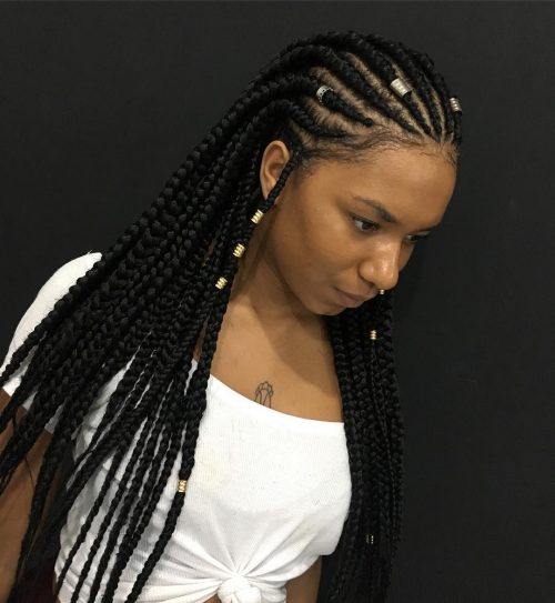 s trendsetting hairstyle inward her music videos from the album sixteen Hot Lemonade Braids Inspired yesteryear Beyoncé’s Music Video