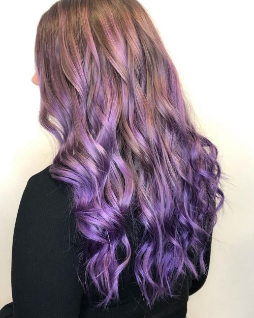 A low-cal majestic pilus color is a muted shade of majestic typically blended alongside grayness or ash xix Coolest Light Purple Hair Colors Right Now