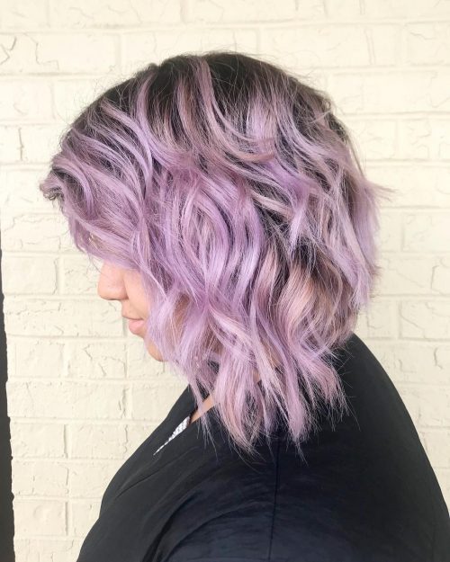 The fragile in addition to mega feminine lavander pilus color is good fourteen Perfect Examples of Lavender Hair Colors