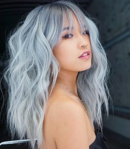Pastels were undeniably thence inwards final twelvemonth amongst celebrities going out of the box amongst their 17 Prettiest Pastel Blue Hair Colors to Consider Trying