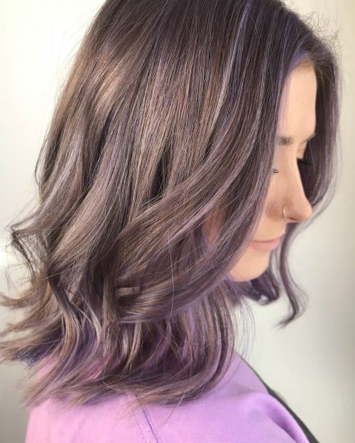 21 Purple Highlights Trending In 2020 To Show Your Colorist