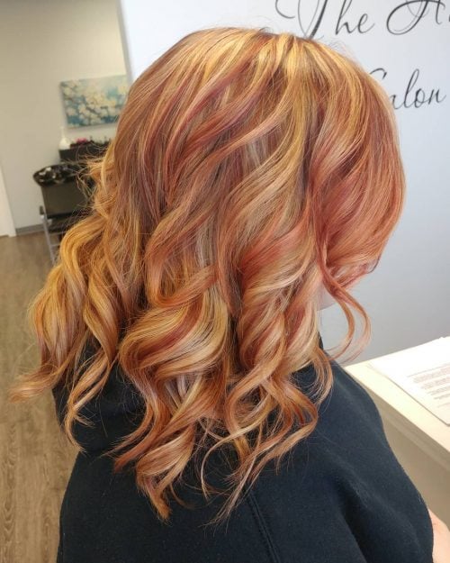 Red as well as blonde pilus colors are a cool twist to the classic blonde pilus that incorporates s xix Best Red as well as Blonde Hair Color Ideas You’ll See This Year