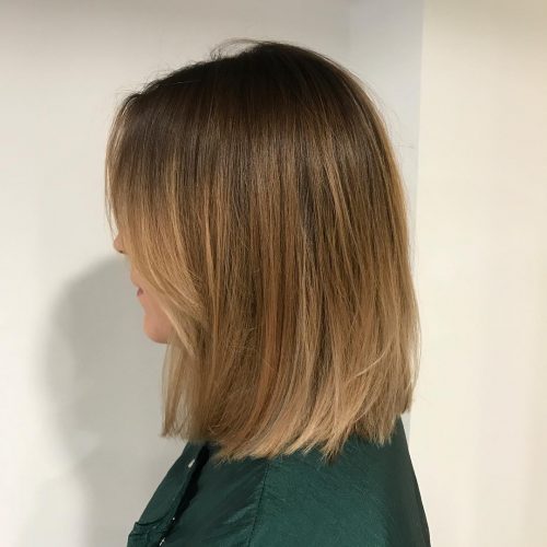 A long bob amongst bangs is a haircut that ends anywhere betwixt the shoulder together with collarbone  22 Chic Long Bob amongst Bangs