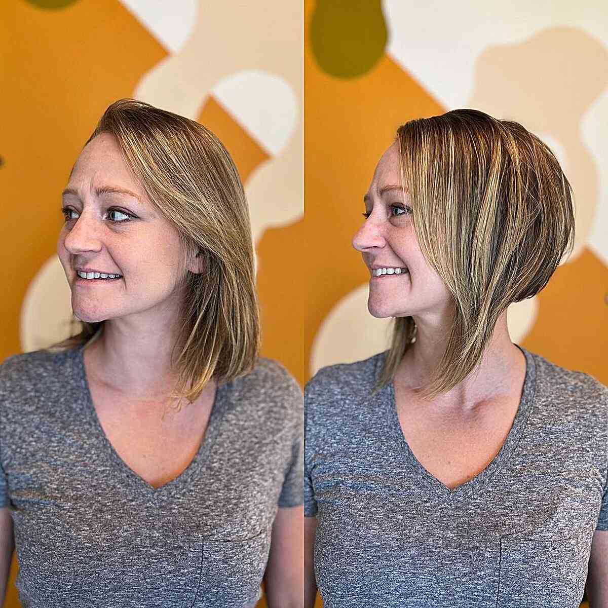 is a classic cutting where the length of the pilus falls betwixt the mentum together with collarbone xxx Cutest Long Bob Haircuts Lob Hairstyles