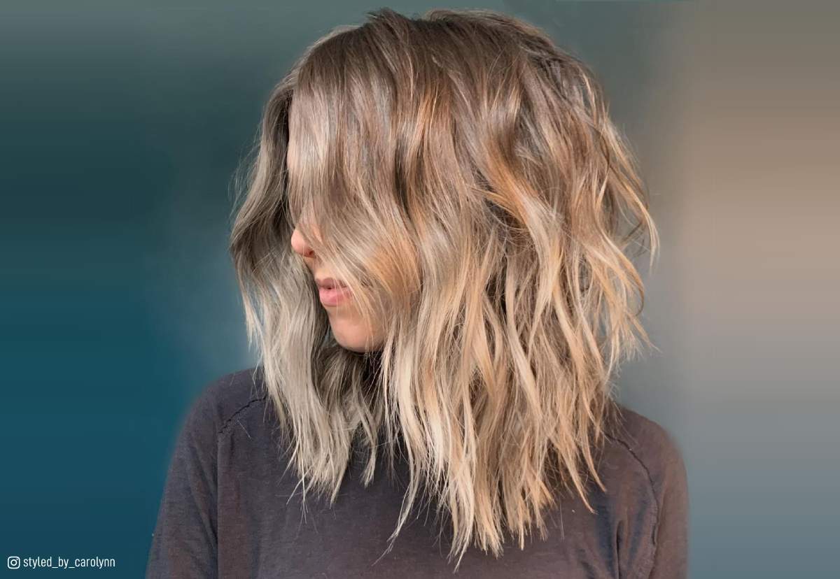 Image of Short shaggy haircut with graduated length and tousled finish