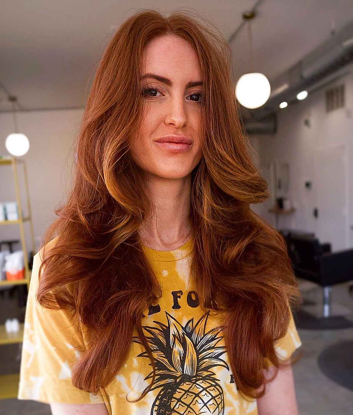 Polished long shaggy layers