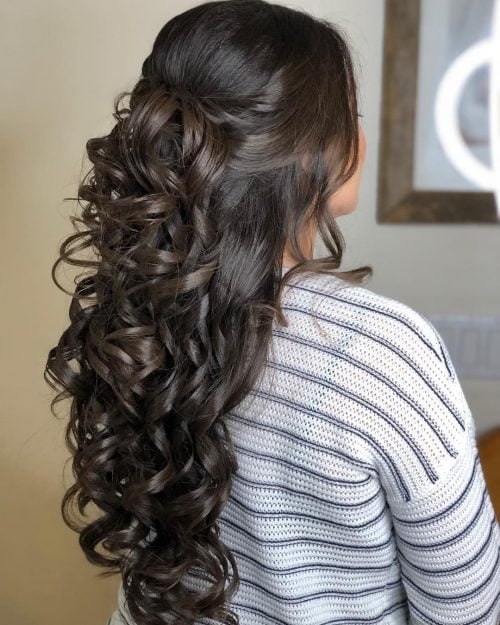 Crown Hairstyles For Quinceaneras With Long Hair