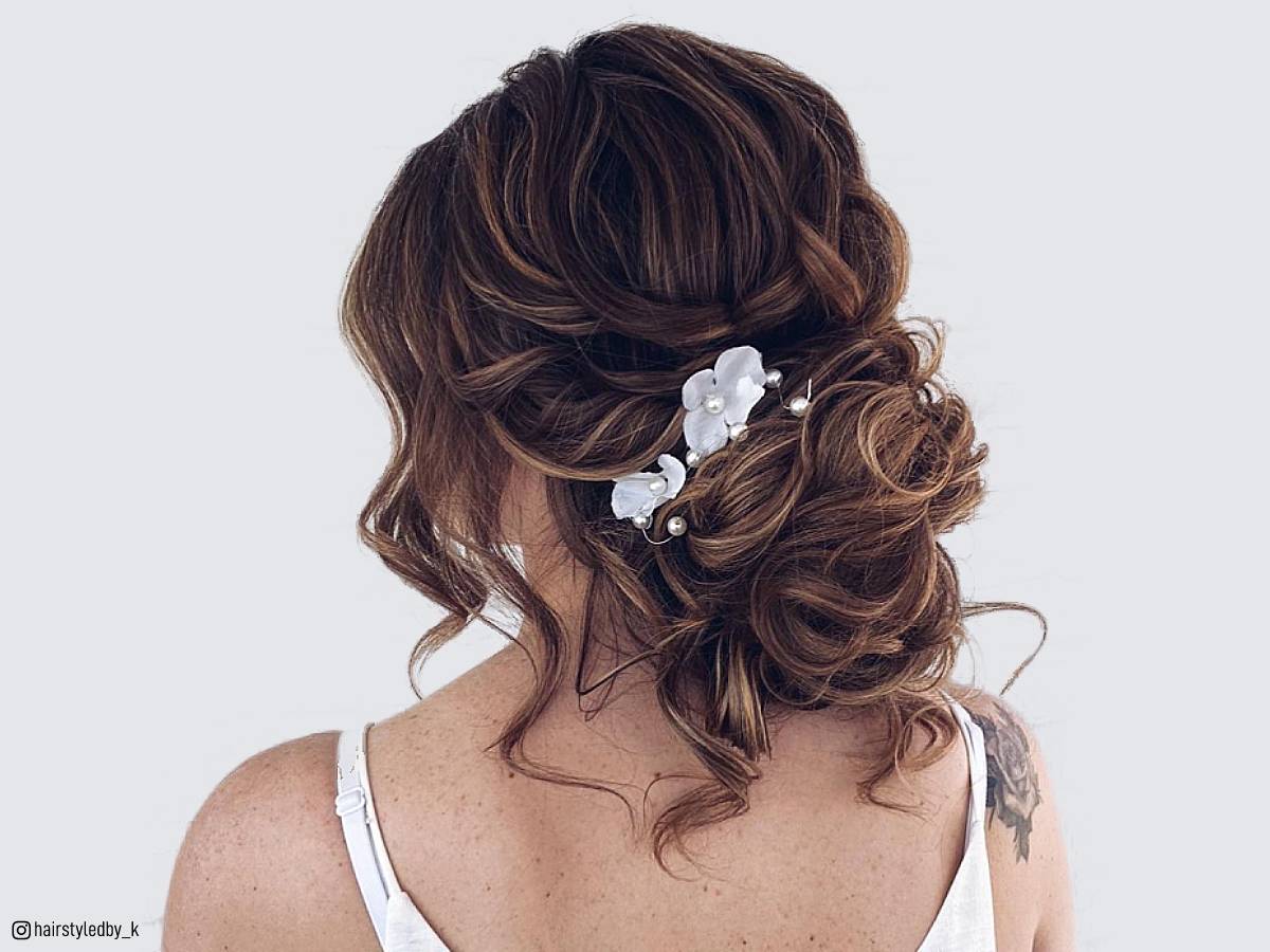 70 Latest Updo Hairstyles for Your Trendy Looks in 2021 : Soft low updo  with side loose