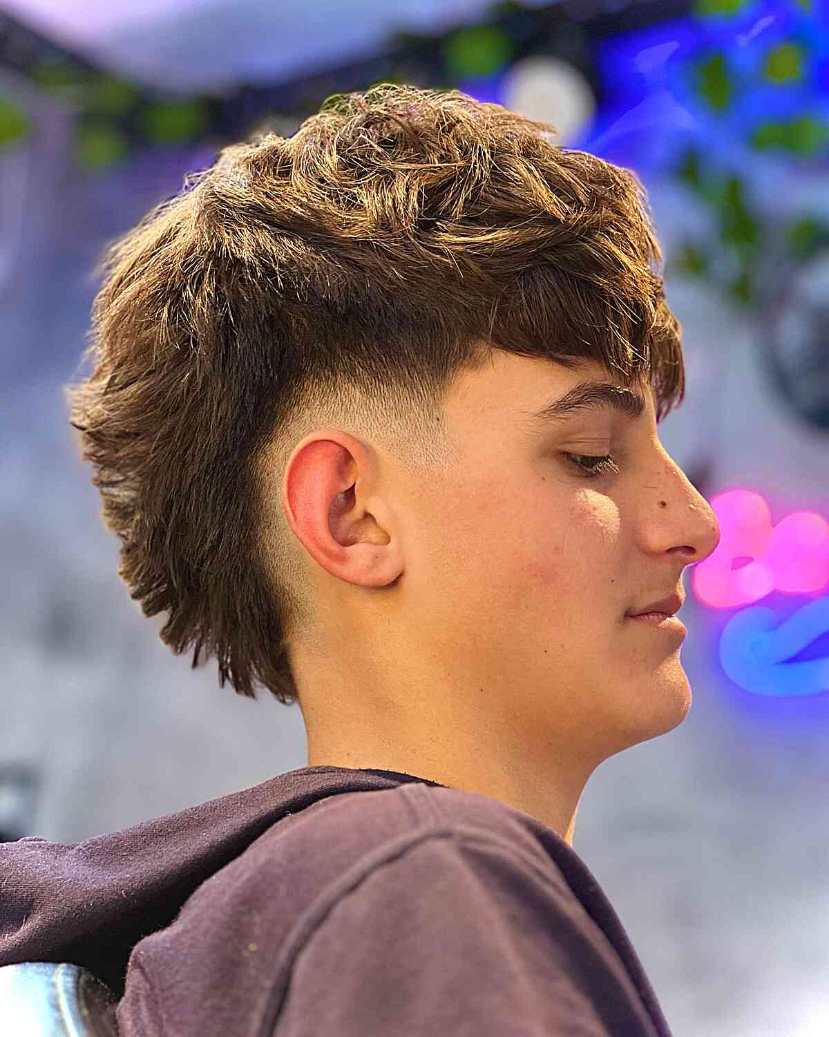 Low Burst Fade Mohawk Crop for Young Gents