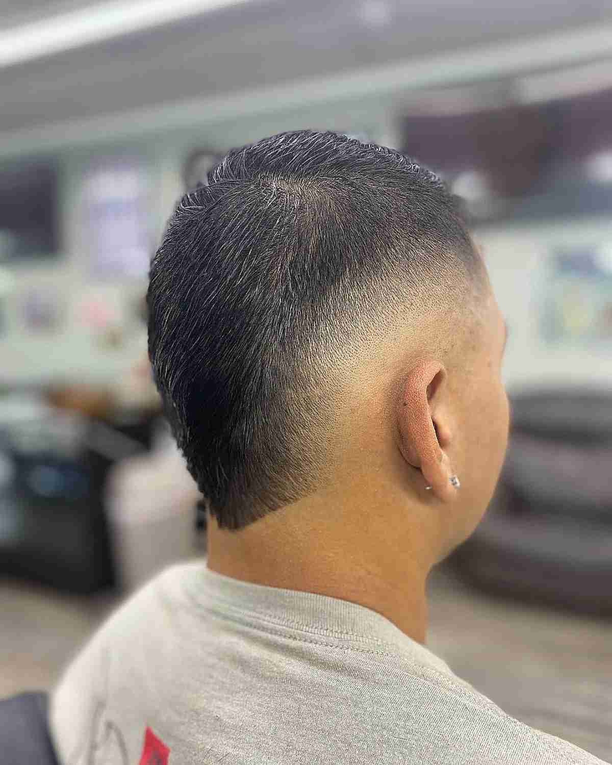 Low-Maintenance Short Hair with a Burst Skin Fade