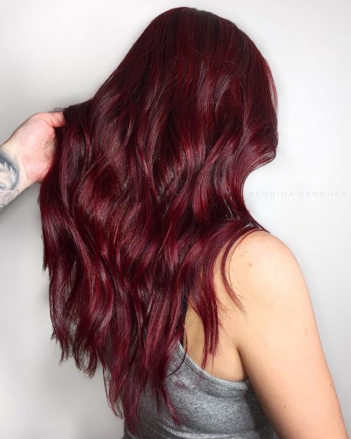 15 Best Maroon Hair Color Ideas of 2019 - Dark, Black 